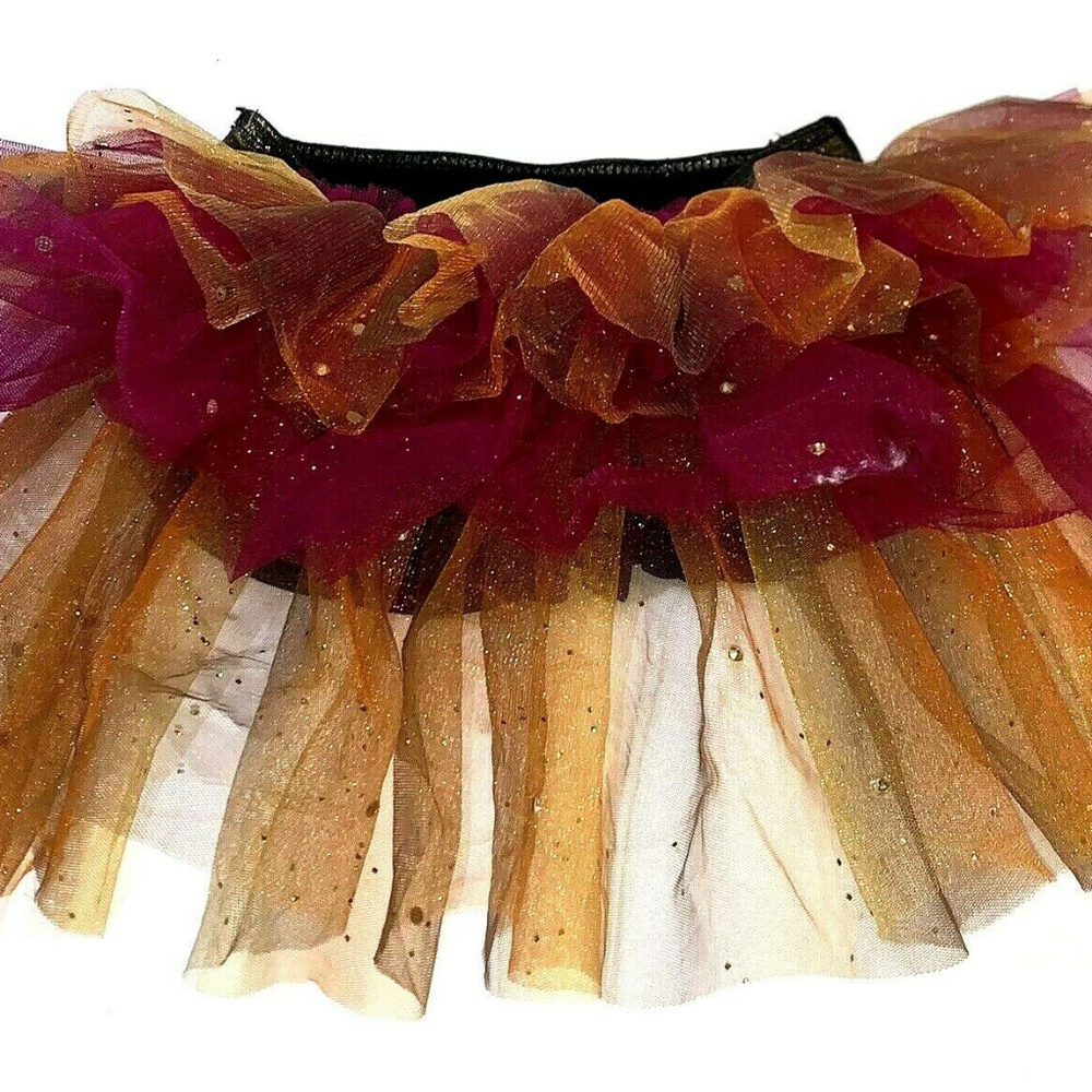 Weissman Ruffle Rhinestone Tutu Size MC MEDUIM - Picture 5 of 6